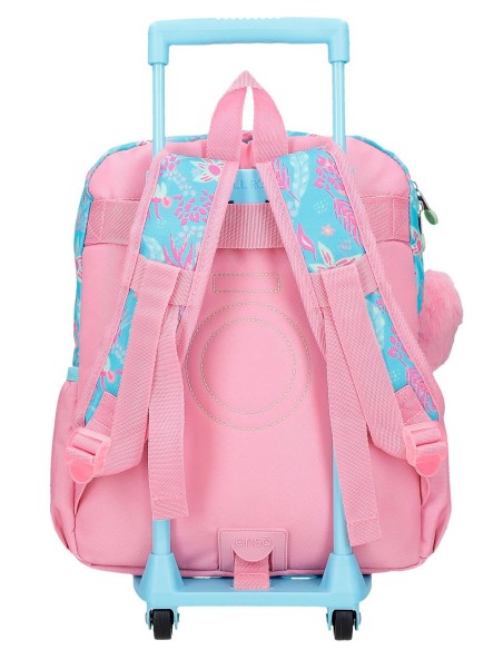 MOCHILA ADAP. 32CM. C/CARRO. ENSO JUNGLE MOOD